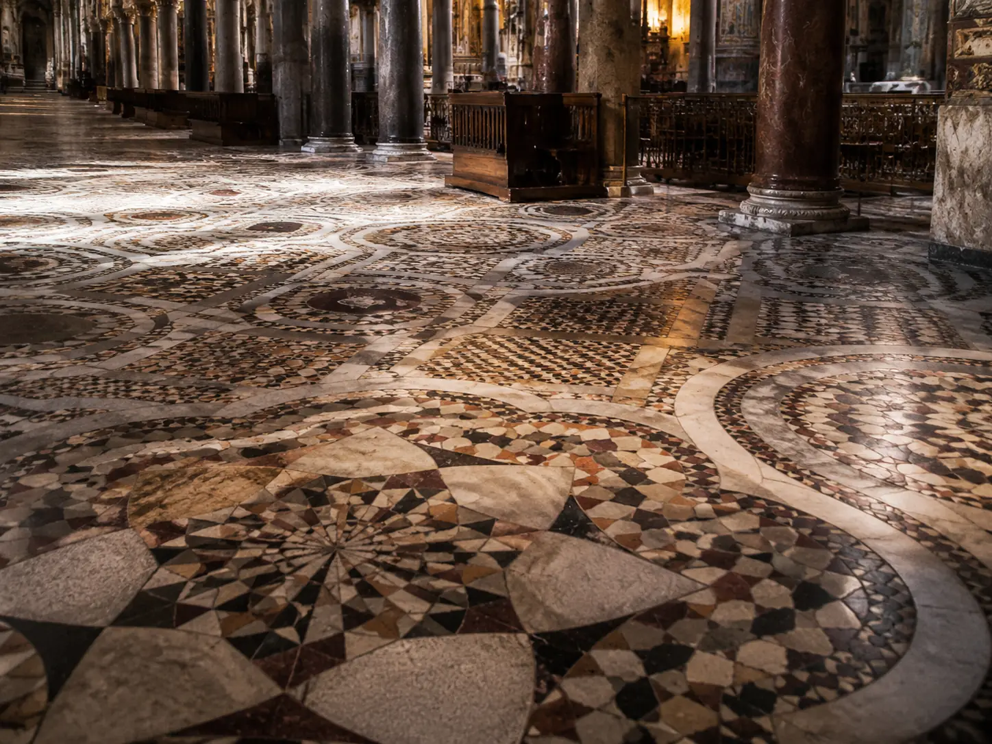 Narthex floor mosaics
